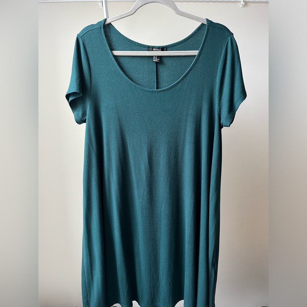 Forever 21 - Ribbed Green Dress Size XL